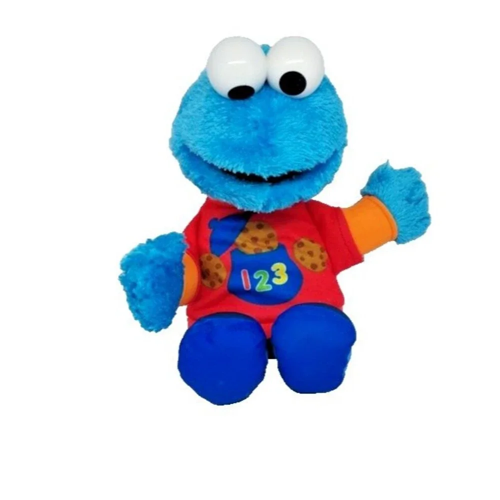 Hasbro Sesame Street Talking 123 Counting Cookie Monster Stuffed Toy Plush Teste